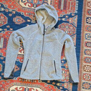 Smartwool fleece hoody, gray heather, sz SM
